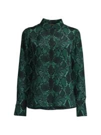 Shop Kobi Halperin Brandy Snake Silk Blouse at Saks Fifth Avenue