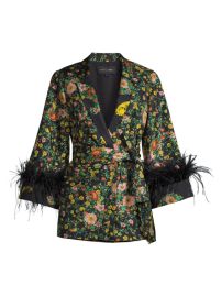 Shop Kobi Halperin Emerson Belted Floral Silk Jacket at Saks Fifth Avenue