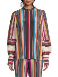 Shop Kobi Halperin Felina Chevron Stripe Blouse at Saks Fifth Avenue