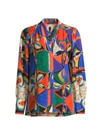 Shop Kobi Halperin Jojo Printed Silk Blouse at Saks Fifth Avenue