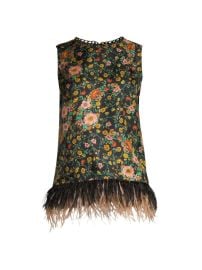 Shop Kobi Halperin Kennedy Floral Feather-Hem Blouse at Saks Fifth Avenue