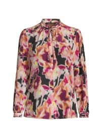 Shop Kobi Halperin Mabel Floral Silk Blouse at Saks Fifth Avenue