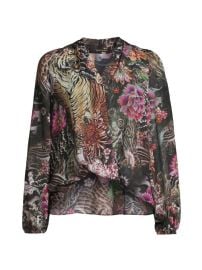 Shop Kobi Halperin Robin Floral Balloon-Sleeve Blouse at Saks Fifth Avenue