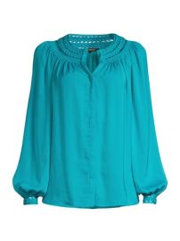 Shop Kobi Halperin Sylvia Braided Trim Blouse at Saks Fifth Avenue