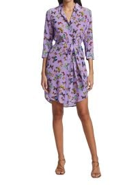 Shop LAGENCE Addison Butterfly-Print Shirtdress at Saks Fifth Avenue