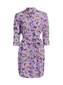 Shop LAGENCE Addison Butterfly-Print Shirtdress at Saks Fifth Avenue