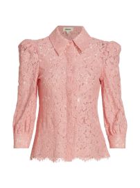 Shop LAGENCE Andrea Lace Button-Front Blouse at Saks Fifth Avenue