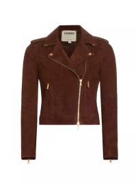 Shop LAGENCE Asymmetrical Full-Zip Suede Jacket at Saks Fifth Avenue