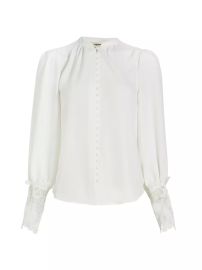 Shop LAGENCE Ava Lace Cuff Blouse at Saks Fifth Avenue