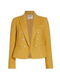 Shop LAGENCE Brooke Cotton-Blend Crop Blazer at Saks Fifth Avenue