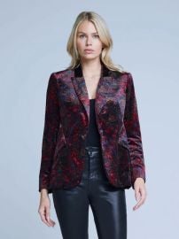 Shop LAGENCE Chamberlain Printed Velvet Blazer at Saks Fifth Avenue