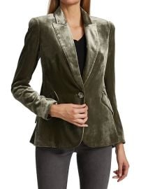 Shop LAGENCE Chamberlain Velvet Blazer at Saks Fifth Avenue