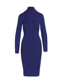 Shop LAGENCE Ciela Cable Knit Turtleneck Dress at Saks Fifth Avenue