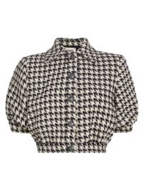 Shop LAGENCE Cove Houndstooth Cropped Jacket at Saks Fifth Avenue