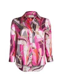 Shop LAGENCE Dani Three-Quarter-Sleeve Silk Blouse at Saks Fifth Avenue