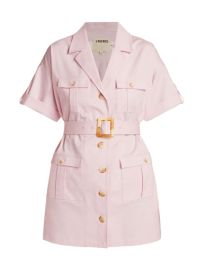 Shop LAGENCE Everest Safari Stretch-Cotton Belted Shirtdress at Saks Fifth Avenue