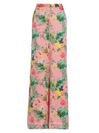 Shop LAGENCE Gavin Floral Silk Satin Wide-Leg Pants at Saks Fifth Avenue