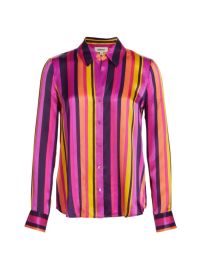 Shop LAGENCE Hailie Striped Silk Blouse at Saks Fifth Avenue