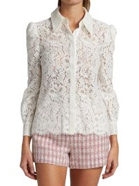 Shop LAGENCE Jenica Lace Blouse at Saks Fifth Avenue