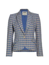 Shop LAGENCE Jennah Check Cotton-Blend Crop Blazer at Saks Fifth Avenue