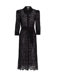 Shop LAGENCE Kayla Lace Belted Shirtdress at Saks Fifth Avenue