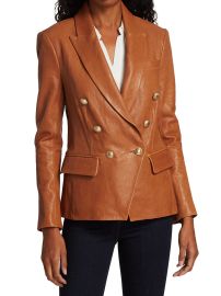 Shop LAGENCE Kenzie Leather Blazer at Saks Fifth Avenue