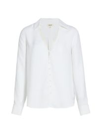 Shop LAGENCE Kori Lace Trim Blouse Saks Fifth Avenue at Saks Fifth Avenue