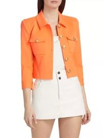 Shop LAGENCE Kumi Twill Crop Jacket at Saks Fifth Avenue