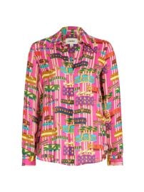 Shop LAGENCE Nina Printed Silk Blouse at Saks Fifth Avenue