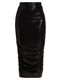 Shop LAGENCE Otis Sequined Ruched Pencil Skirt at Saks Fifth Avenue