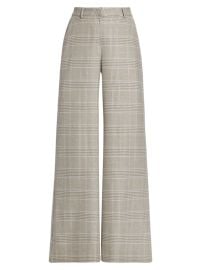 Shop LAGENCE Pilar Plaid Wide-Leg Trousers at Saks Fifth Avenue