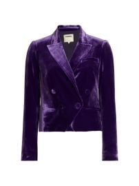 Shop LAGENCE Rory Cropped Velvet Blazer at Saks Fifth Avenue