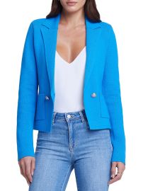 Shop LAGENCE Sofia Knit Double-Breasted Blazer at Saks Fifth Avenue