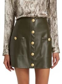 Shop LAGENCE Truman Faux Leather Miniskirt at Saks Fifth Avenue