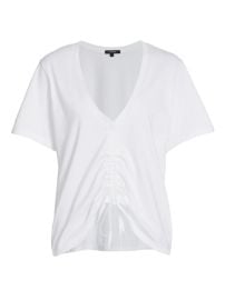 Shop LAMARQUE Enya Ruched T-Shirt at Saks Fifth Avenue