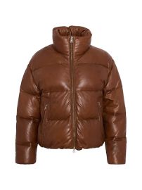 Shop LAMARQUE Iris Leather Puffer Jacket at Saks Fifth Avenue