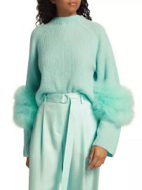 Shop LAPOINTE Feathered Cashmere amp Silk Sweater Saks Fifth Avenue at Saks Fifth Avenue