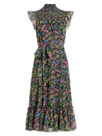 Shop LIKELY Gio Floral Georgette Midi Dress at Saks Fifth Avenue