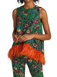 Shop La DoubleJ La Scala Feather Top at Saks Fifth Avenue