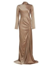 Shop LaPointe Satin Bias Seam Gown at Saks Fifth Avenue