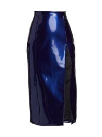 Shop LaQuan Smith Faux Patent Leather Pencil Skirt at Saks Fifth Avenue