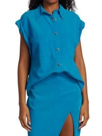 Shop LaQuan Smith Sleeveless Suede Top at Saks Fifth Avenue