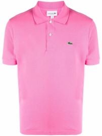 Shop Lacoste logo-patch polo shirt with Express Delivery - at Farfetch