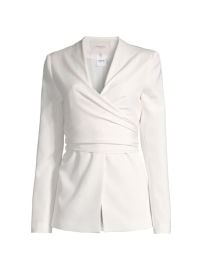 Shop Lafayette 148 New York Francois Stretch-Silk Blazer at Saks Fifth Avenue