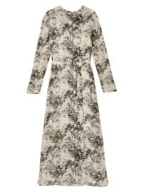 Shop Lafayette 148 New York Neilson Graphite Print Midi Dress at Saks Fifth Avenue