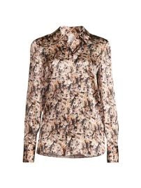 Shop Lafayette 148 New York Scottie Silk Blouse at Saks Fifth Avenue