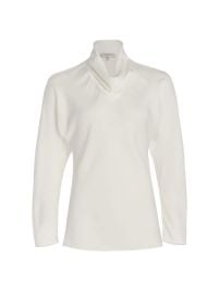 Shop Lafayette 148 New York Silk Cowl Neck Blouse at Saks Fifth Avenue