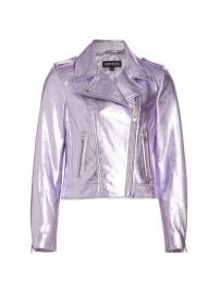 Shop Lamarque Donna Met Leather Jacket at Saks Fifth Avenue