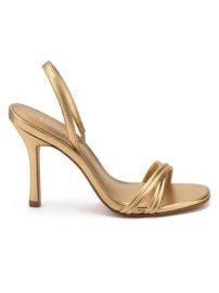 Shop Larroud Annie Metallic Leather Slingback Sandals at Saks Fifth Avenue