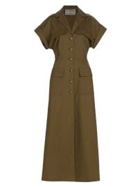 Shop Lela Rose Cotton-Blend Midi Shirtdress at Saks Fifth Avenue